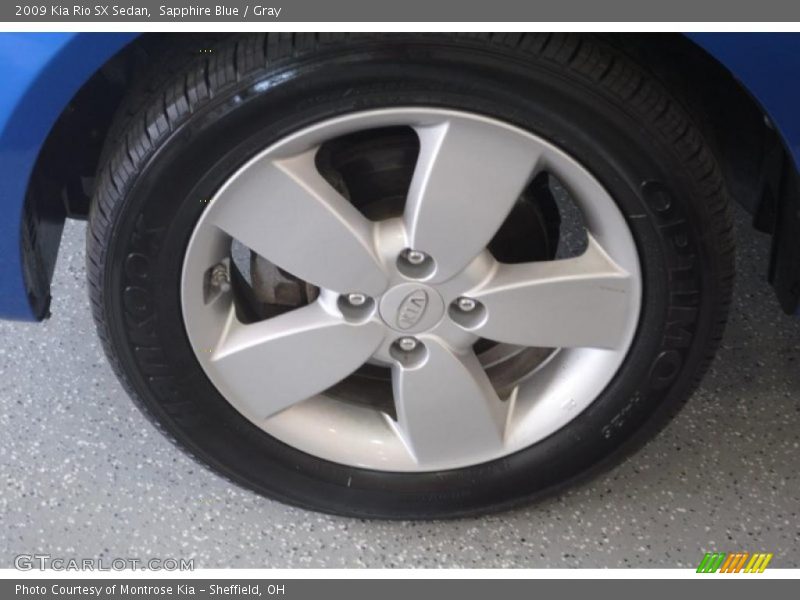 Sapphire Blue / Gray 2009 Kia Rio SX Sedan