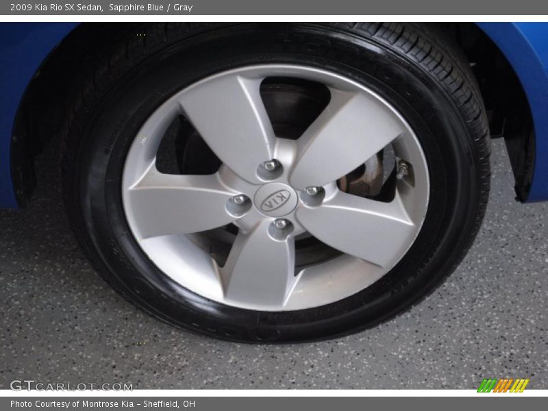 Sapphire Blue / Gray 2009 Kia Rio SX Sedan