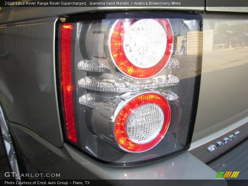 Ipanema Sand Metallic / Arabica Brown/Ivory White 2010 Land Rover Range Rover Supercharged