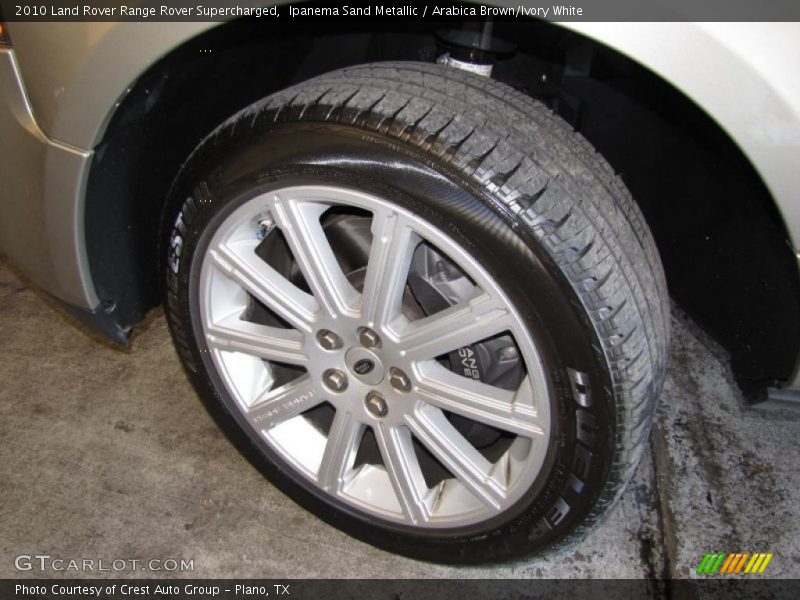 Ipanema Sand Metallic / Arabica Brown/Ivory White 2010 Land Rover Range Rover Supercharged