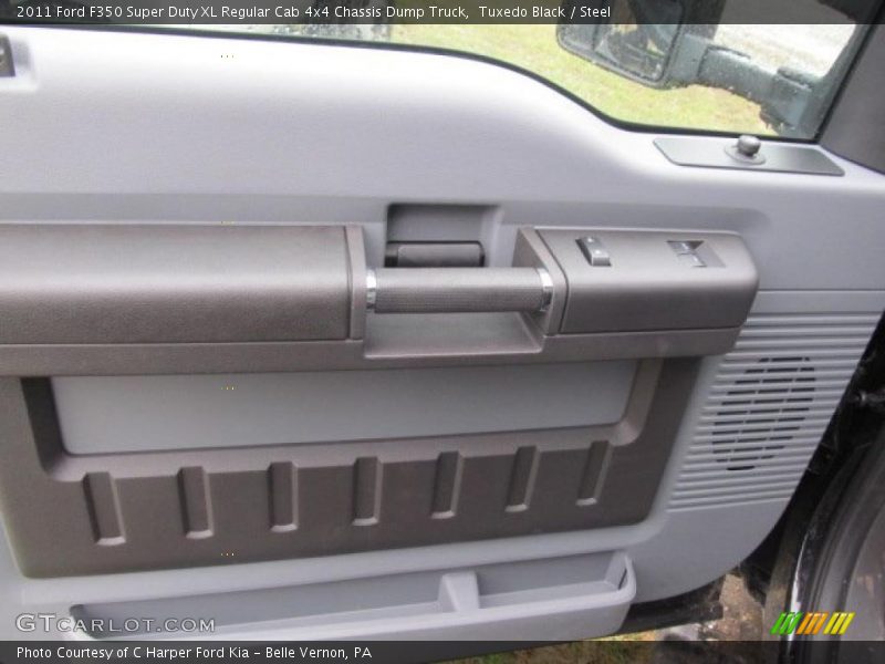 Tuxedo Black / Steel 2011 Ford F350 Super Duty XL Regular Cab 4x4 Chassis Dump Truck