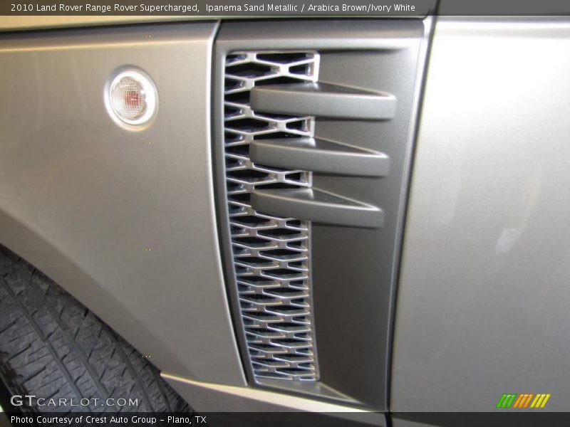 Ipanema Sand Metallic / Arabica Brown/Ivory White 2010 Land Rover Range Rover Supercharged
