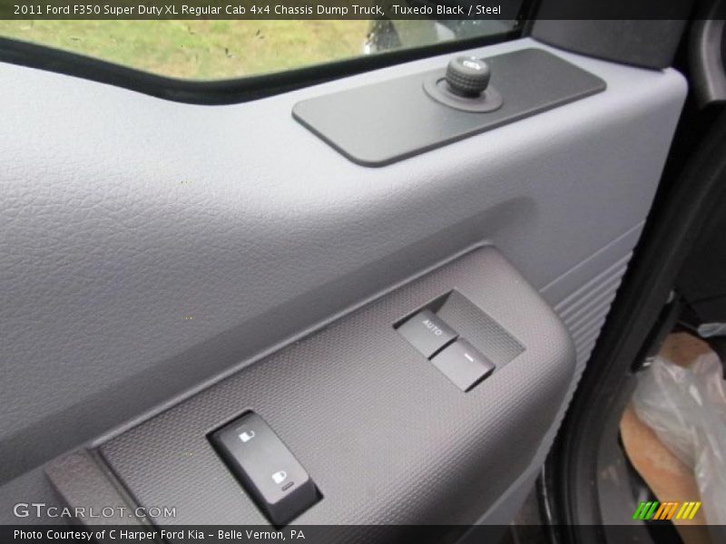 Tuxedo Black / Steel 2011 Ford F350 Super Duty XL Regular Cab 4x4 Chassis Dump Truck