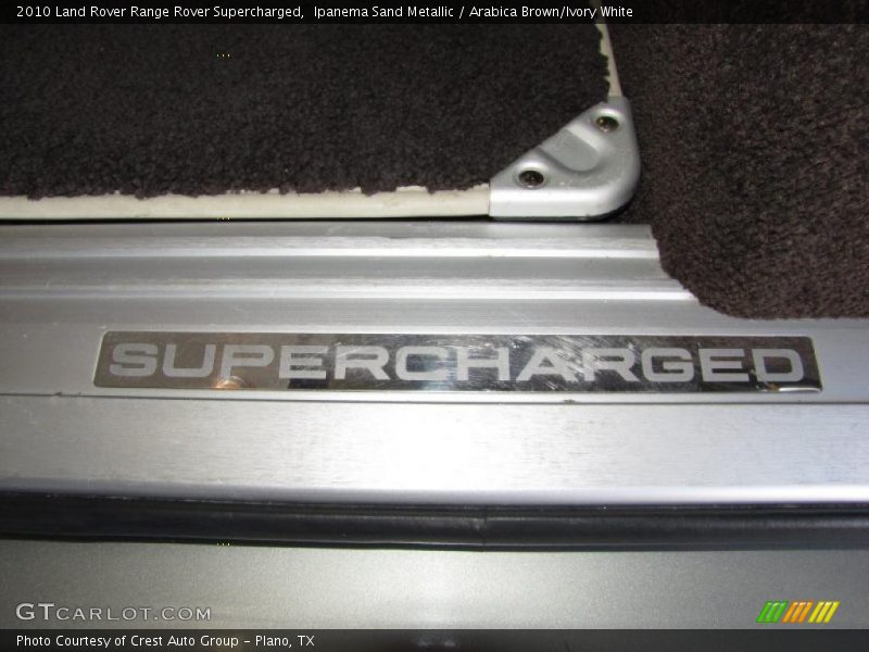 Ipanema Sand Metallic / Arabica Brown/Ivory White 2010 Land Rover Range Rover Supercharged