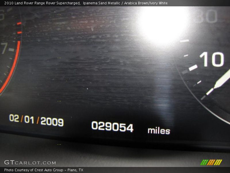 Ipanema Sand Metallic / Arabica Brown/Ivory White 2010 Land Rover Range Rover Supercharged