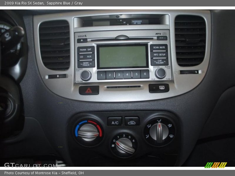 Sapphire Blue / Gray 2009 Kia Rio SX Sedan