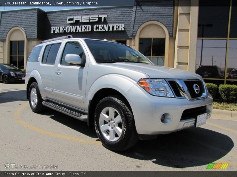 Silver Lightning / Graphite 2008 Nissan Pathfinder SE