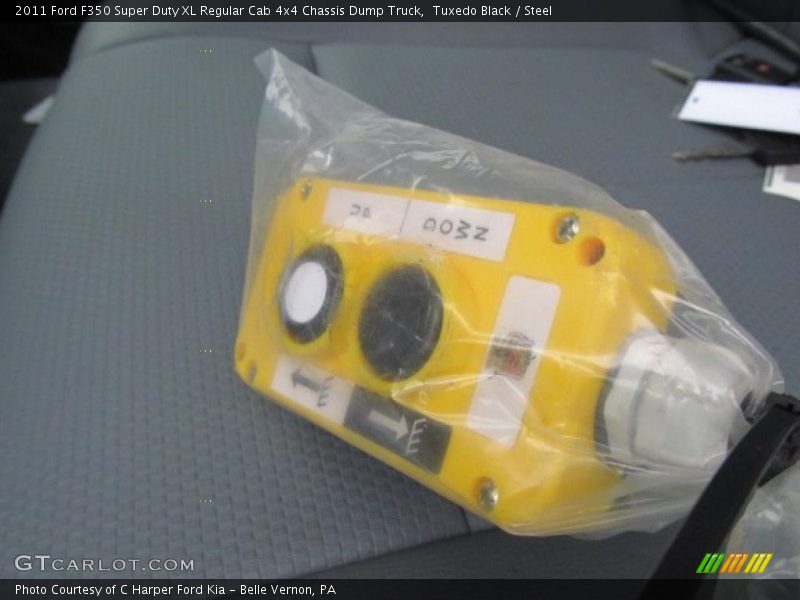 Controls of 2011 F350 Super Duty XL Regular Cab 4x4 Chassis Dump Truck