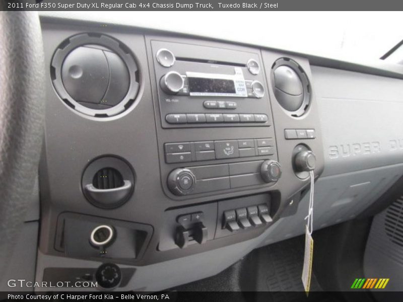 Controls of 2011 F350 Super Duty XL Regular Cab 4x4 Chassis Dump Truck