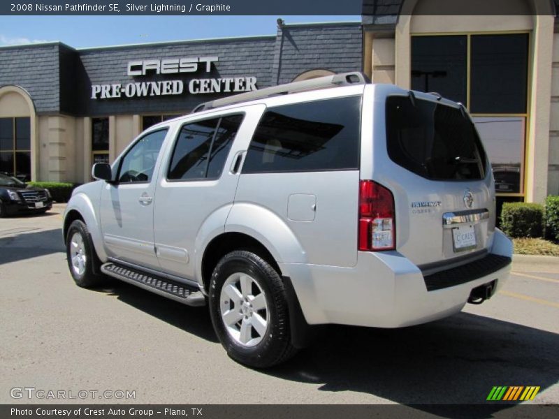 Silver Lightning / Graphite 2008 Nissan Pathfinder SE