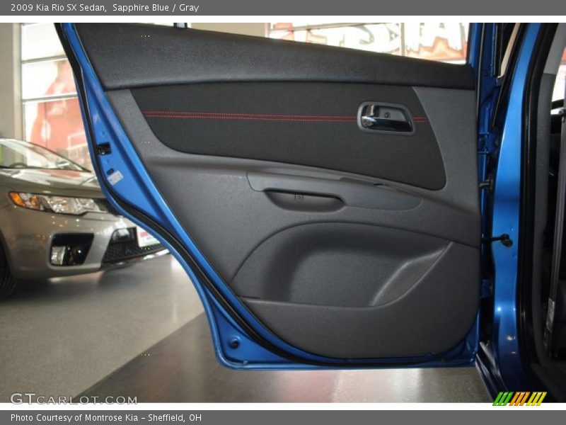 Sapphire Blue / Gray 2009 Kia Rio SX Sedan