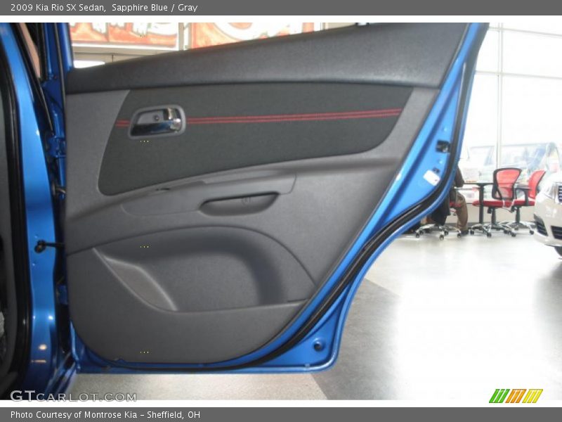 Sapphire Blue / Gray 2009 Kia Rio SX Sedan
