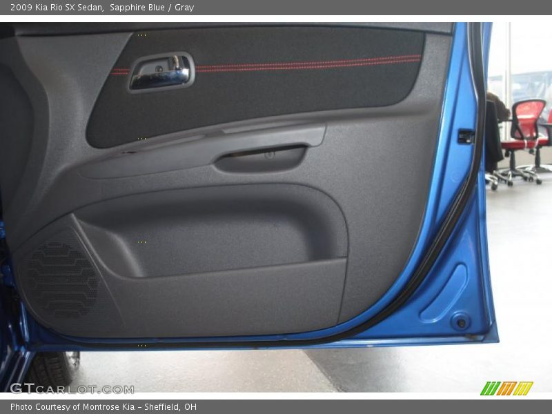 Sapphire Blue / Gray 2009 Kia Rio SX Sedan