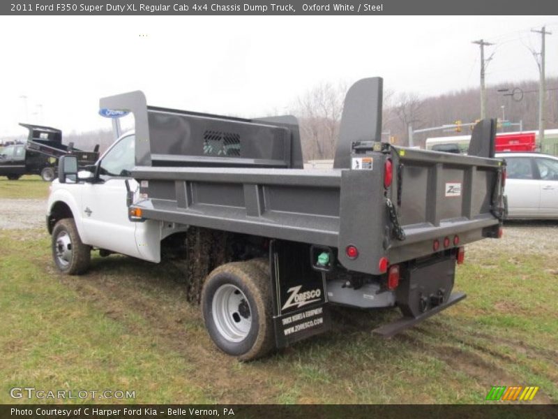 Oxford White / Steel 2011 Ford F350 Super Duty XL Regular Cab 4x4 Chassis Dump Truck