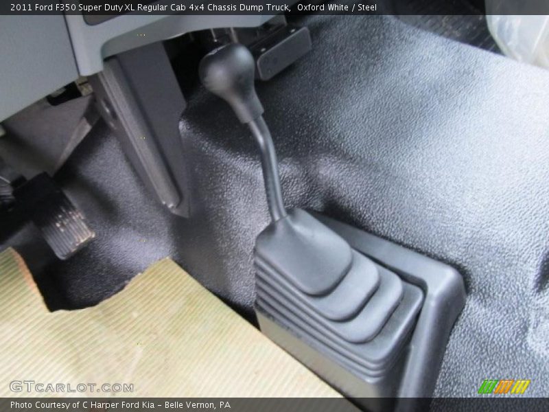 Oxford White / Steel 2011 Ford F350 Super Duty XL Regular Cab 4x4 Chassis Dump Truck