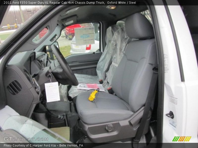 Oxford White / Steel 2011 Ford F350 Super Duty XL Regular Cab 4x4 Chassis Dump Truck