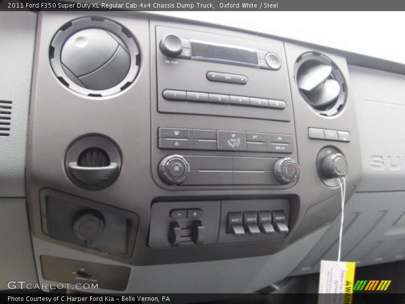 Controls of 2011 F350 Super Duty XL Regular Cab 4x4 Chassis Dump Truck