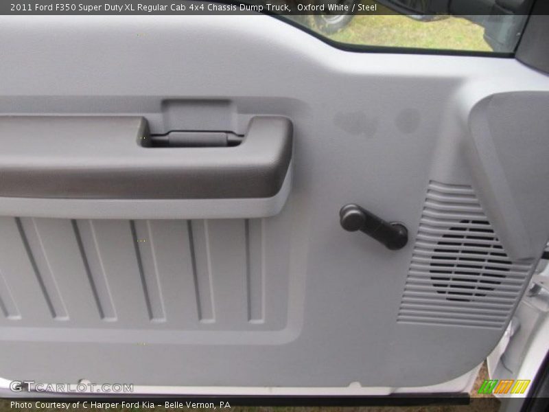 Oxford White / Steel 2011 Ford F350 Super Duty XL Regular Cab 4x4 Chassis Dump Truck
