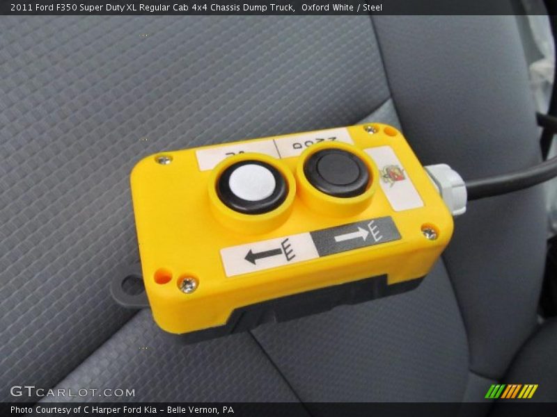 Controls of 2011 F350 Super Duty XL Regular Cab 4x4 Chassis Dump Truck