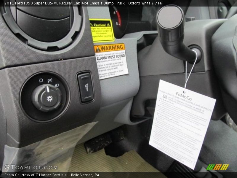 Oxford White / Steel 2011 Ford F350 Super Duty XL Regular Cab 4x4 Chassis Dump Truck