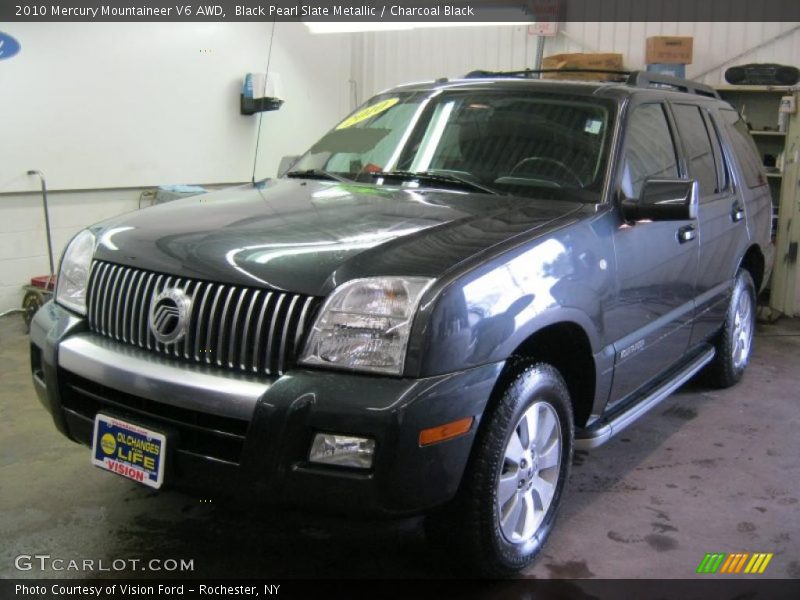 Black Pearl Slate Metallic / Charcoal Black 2010 Mercury Mountaineer V6 AWD