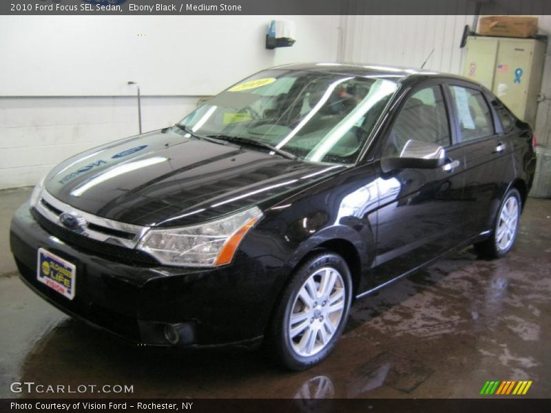 Ebony Black / Medium Stone 2010 Ford Focus SEL Sedan