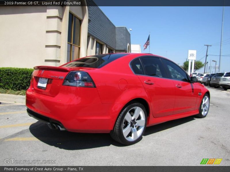 Liquid Red / Onyx/Red 2009 Pontiac G8 GT
