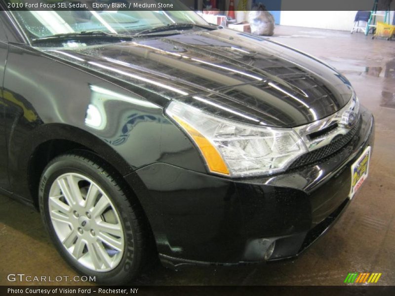 Ebony Black / Medium Stone 2010 Ford Focus SEL Sedan