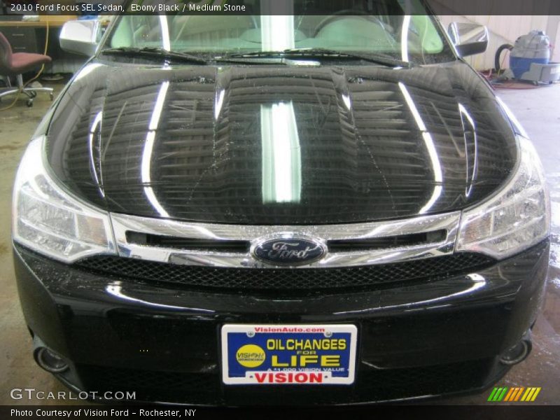 Ebony Black / Medium Stone 2010 Ford Focus SEL Sedan