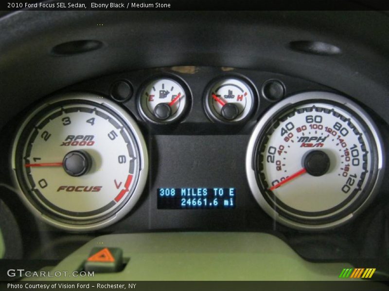 Ebony Black / Medium Stone 2010 Ford Focus SEL Sedan