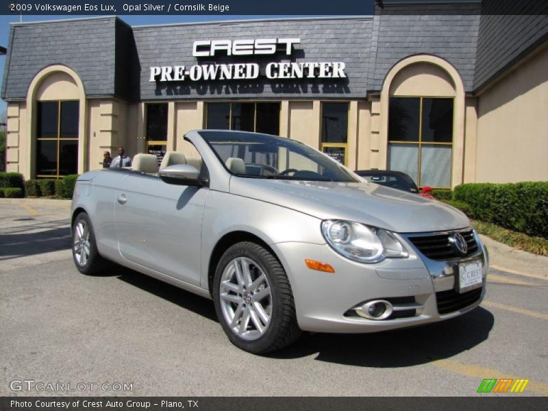 Opal Silver / Cornsilk Beige 2009 Volkswagen Eos Lux