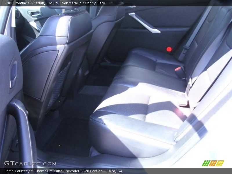 Liquid Silver Metallic / Ebony Black 2008 Pontiac G6 Sedan