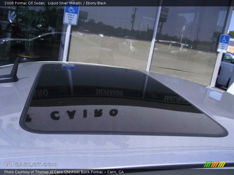 Liquid Silver Metallic / Ebony Black 2008 Pontiac G6 Sedan