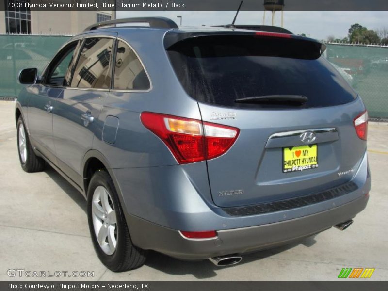 Blue Titanium Metallic / Black 2008 Hyundai Veracruz Limited