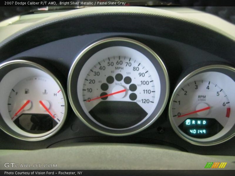Bright Silver Metallic / Pastel Slate Gray 2007 Dodge Caliber R/T AWD