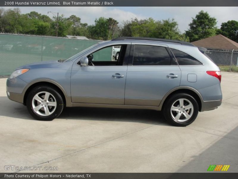 Blue Titanium Metallic / Black 2008 Hyundai Veracruz Limited