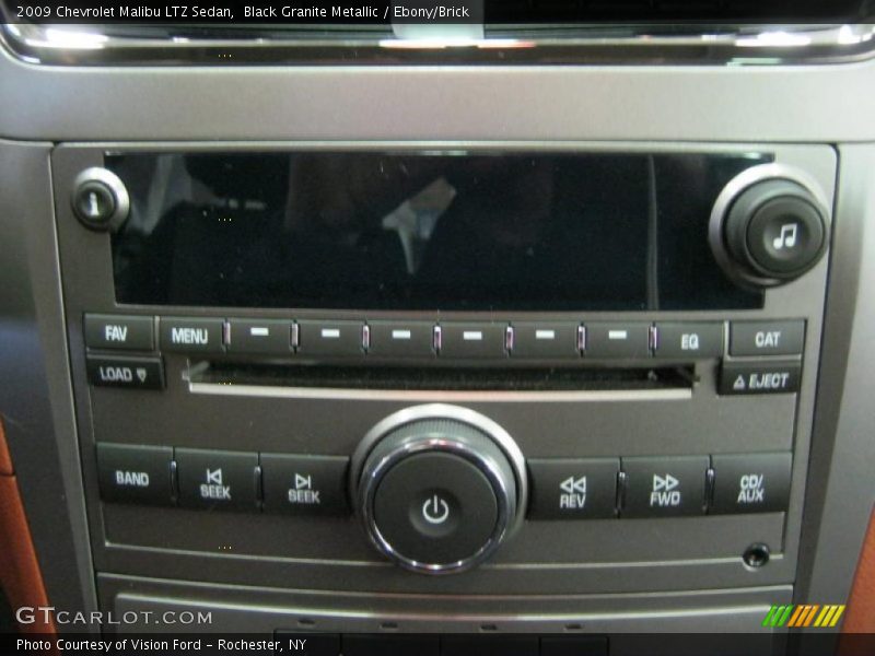 Black Granite Metallic / Ebony/Brick 2009 Chevrolet Malibu LTZ Sedan
