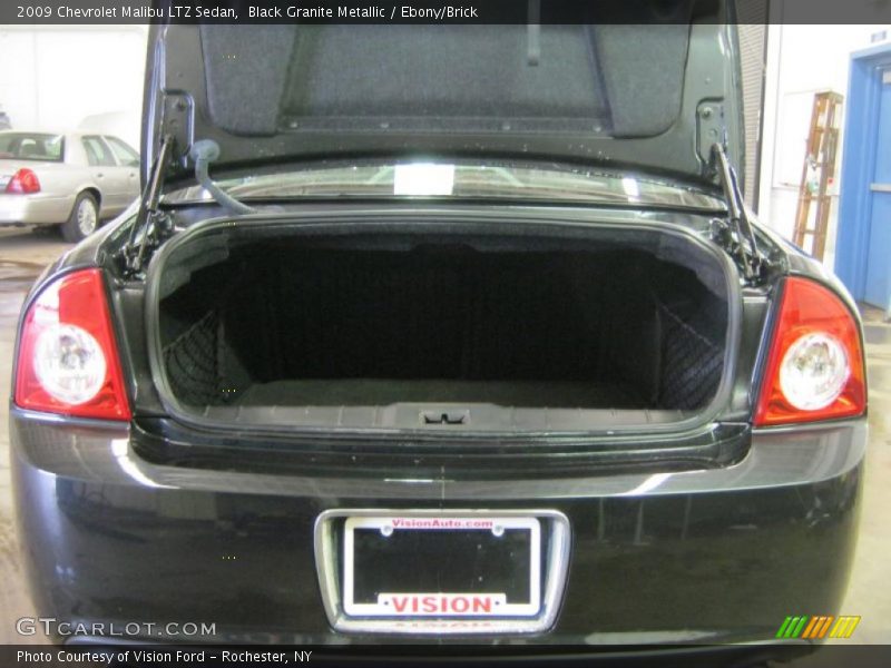 Black Granite Metallic / Ebony/Brick 2009 Chevrolet Malibu LTZ Sedan