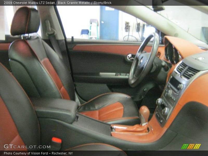 Black Granite Metallic / Ebony/Brick 2009 Chevrolet Malibu LTZ Sedan