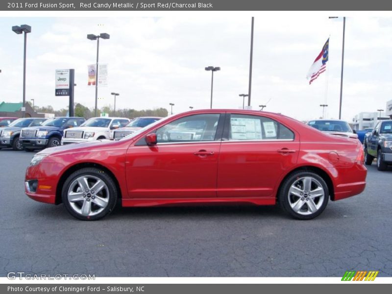 Red Candy Metallic / Sport Red/Charcoal Black 2011 Ford Fusion Sport