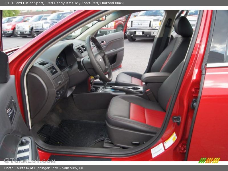  2011 Fusion Sport Sport Red/Charcoal Black Interior