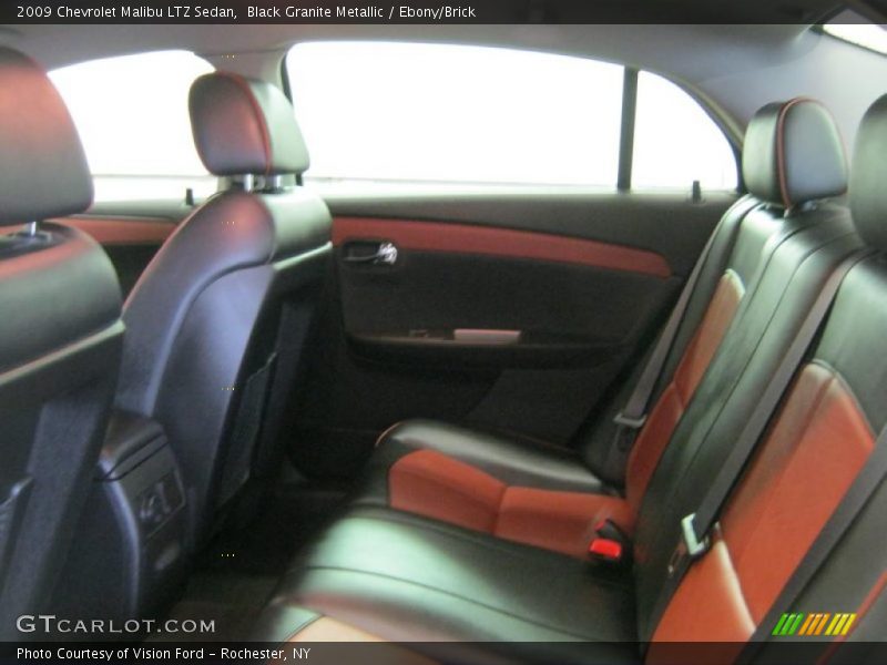 Black Granite Metallic / Ebony/Brick 2009 Chevrolet Malibu LTZ Sedan