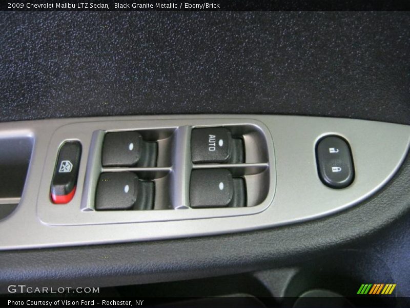 Black Granite Metallic / Ebony/Brick 2009 Chevrolet Malibu LTZ Sedan