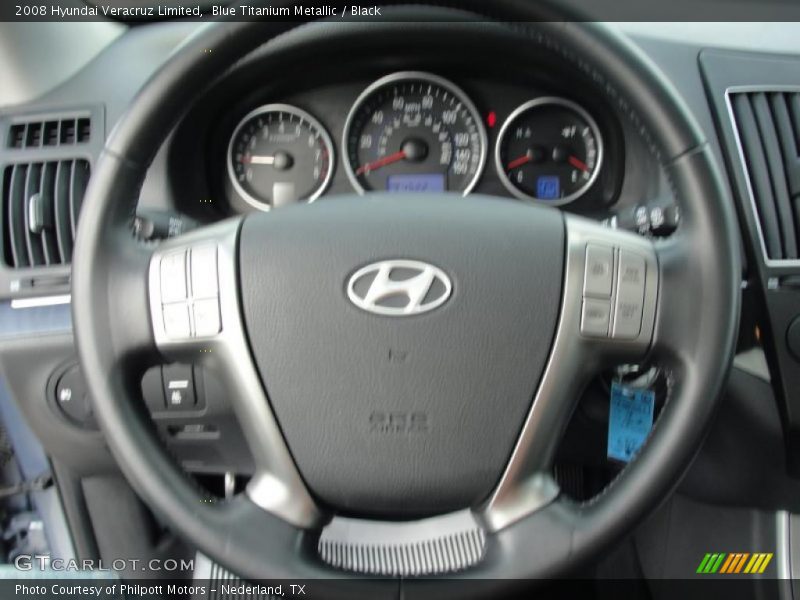 Blue Titanium Metallic / Black 2008 Hyundai Veracruz Limited