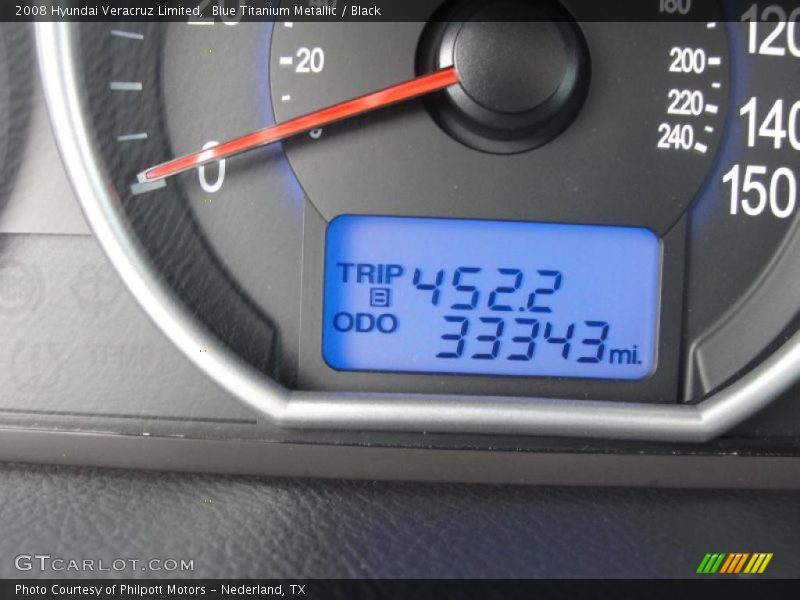 Blue Titanium Metallic / Black 2008 Hyundai Veracruz Limited