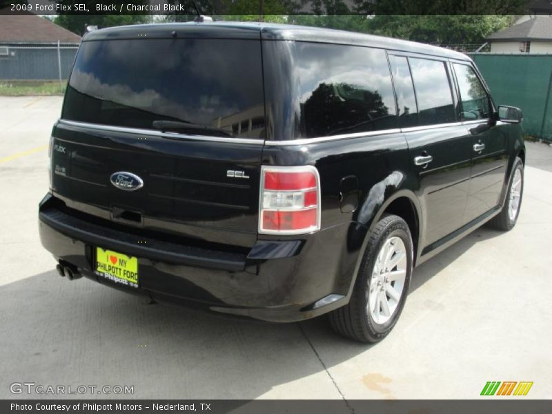 Black / Charcoal Black 2009 Ford Flex SEL