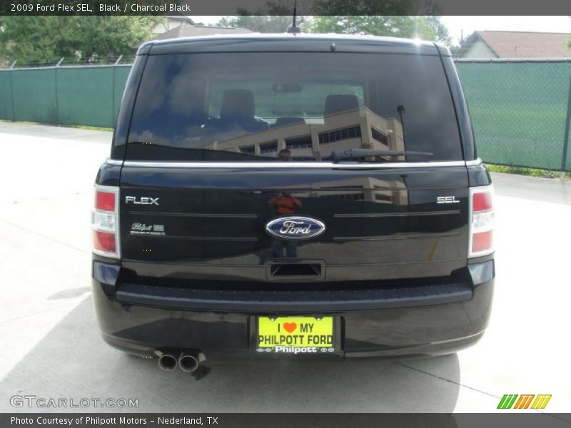 Black / Charcoal Black 2009 Ford Flex SEL