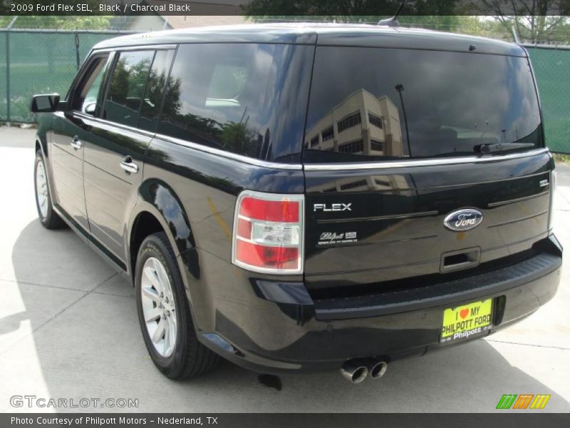 Black / Charcoal Black 2009 Ford Flex SEL