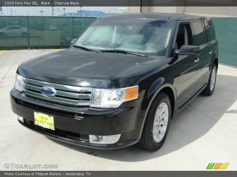 Black / Charcoal Black 2009 Ford Flex SEL