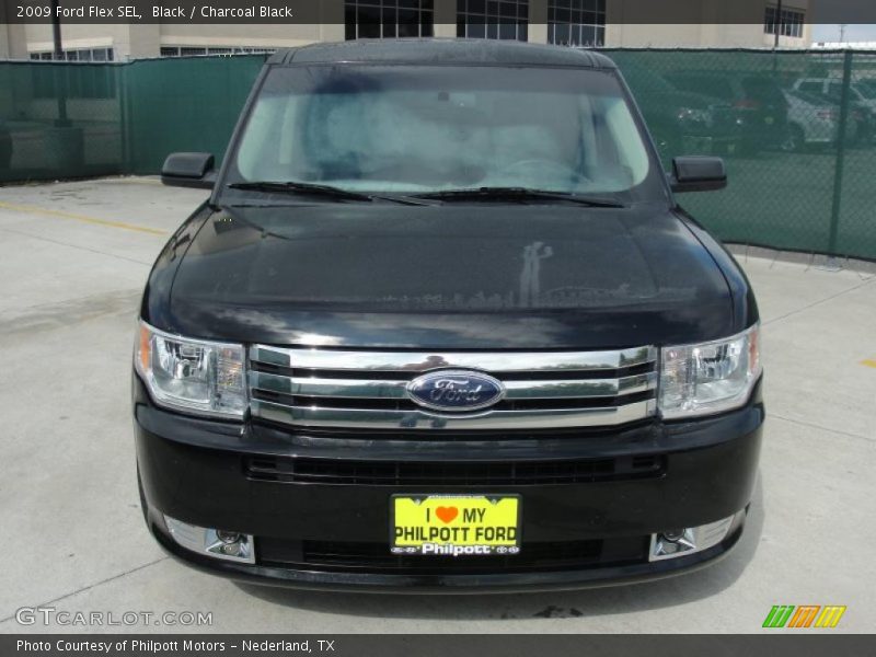 Black / Charcoal Black 2009 Ford Flex SEL